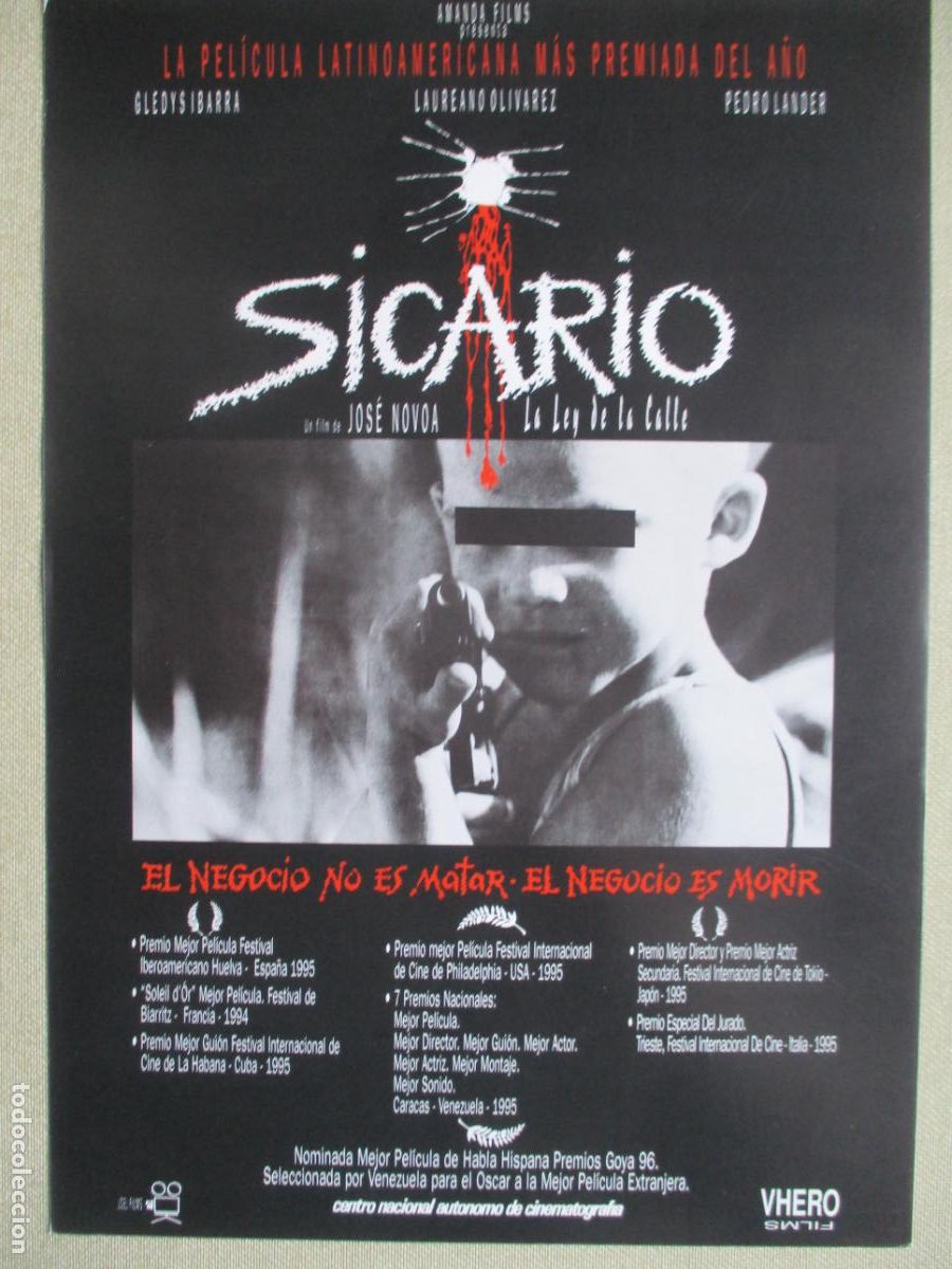 Cine: SICARIO. LA LEY DE LA CALLE. GUIA ORIGINAL ESTRENO. PEDIDO MINIMO EN GUIAS 10 EUROS.