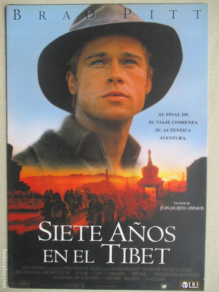 Cine: SIETE A&Ntilde;OS EN EL TIBET. GUIA ORIGINAL ESTRENO. PEDIDO MINIMO EN GUIAS 10 EUROS.