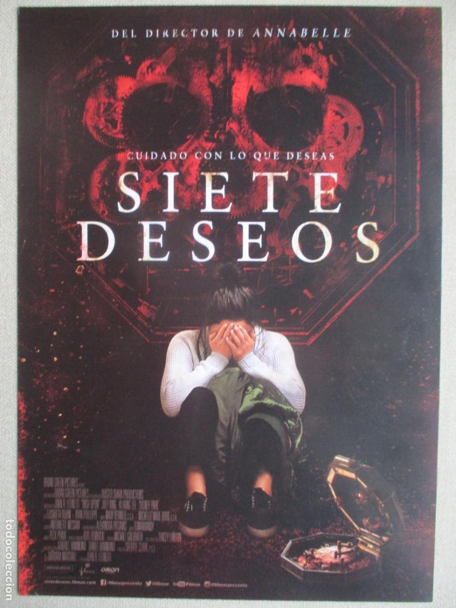 Cine: SIETE DESEOS. GUIA ORIGINAL ESTRENO. PEDIDO MINIMO EN GUIAS 10 EUROS.