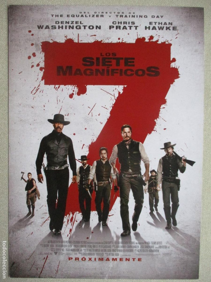 Cine: LOS SIETE MAGNIFICOS. GUIA ORIGINAL ESTRENO. PEDIDO MINIMO EN GUIAS 10 EUROS.
