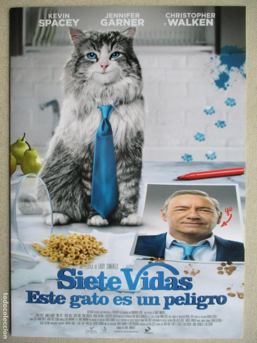 Cine: SIETE VIDAS. ESTE GATO ES UN PELIGRO. GUIA ORIGINAL ESTRENO. PEDIDO MINIMO EN GUIAS 10 EUROS.