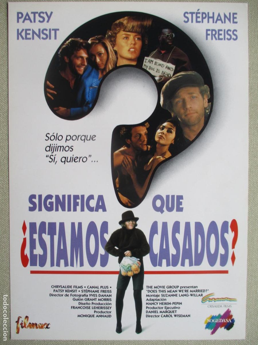 Cine: SIGNIFICA QUE &iquest;ESTAMOS CASADOS?. GUIA ORIGINAL ESTRENO. PEDIDO MINIMO EN GUIAS 10 EUROS.