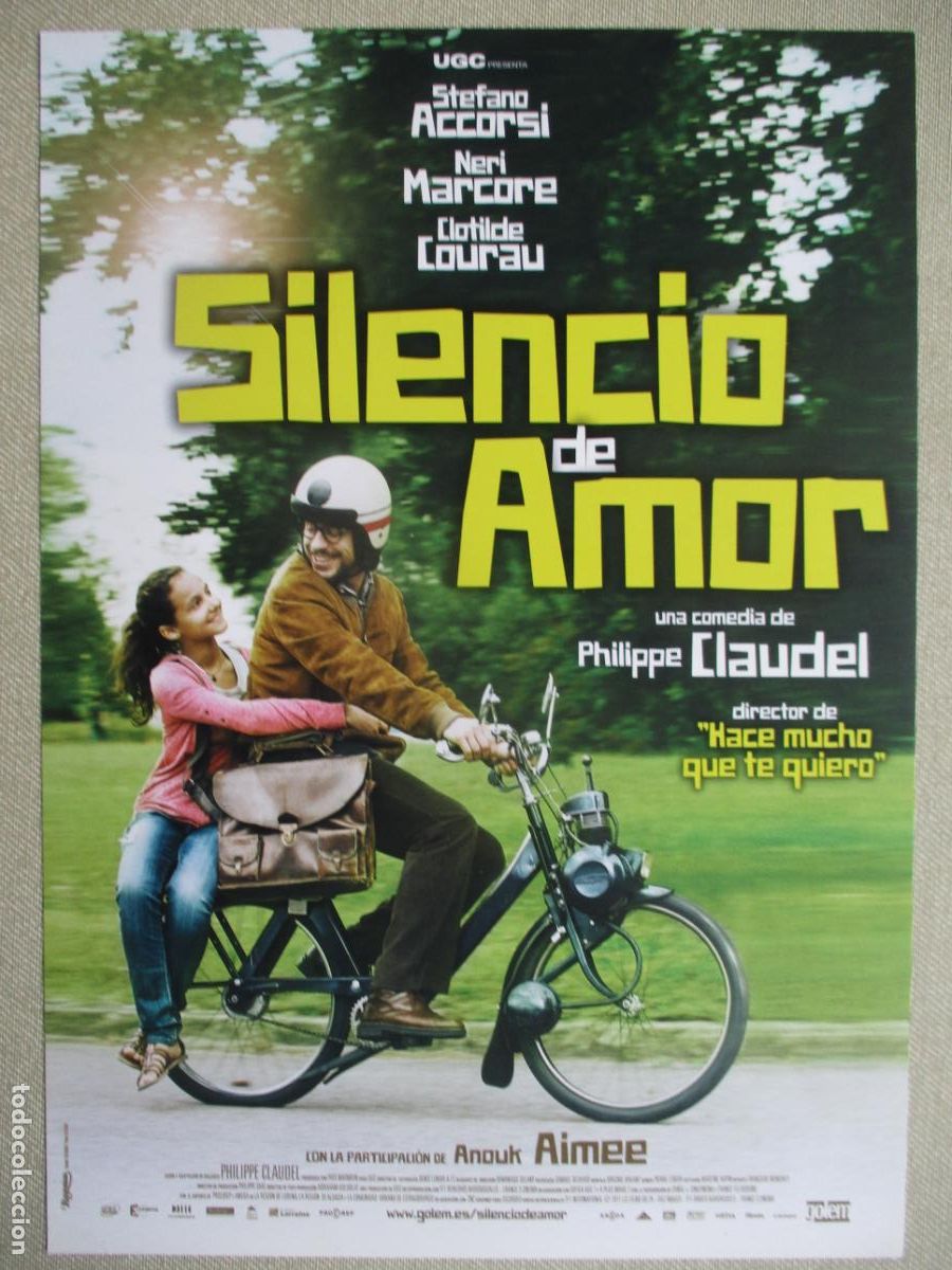 Cine: SILENCIO DE AMOR. GUIA ORIGINAL ESTRENO. PEDIDO MINIMO EN GUIAS 10 EUROS.