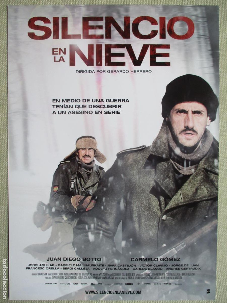 Cine: SILENCIO EN LA NIEVE. GUIA ORIGINAL ESTRENO. PEDIDO MINIMO EN GUIAS 10 EUROS.