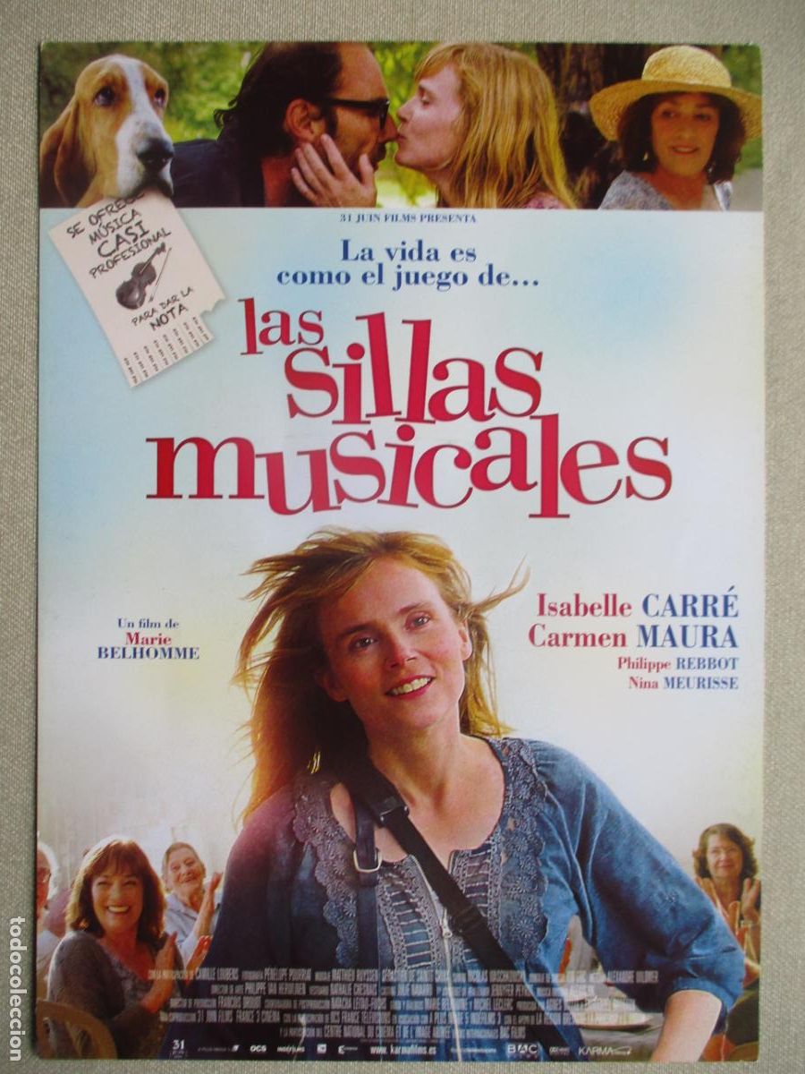 Cine: LAS SILLAS MUSICALES. GUIA ORIGINAL ESTRENO. PEDIDO MINIMO EN GUIAS 10 EUROS.