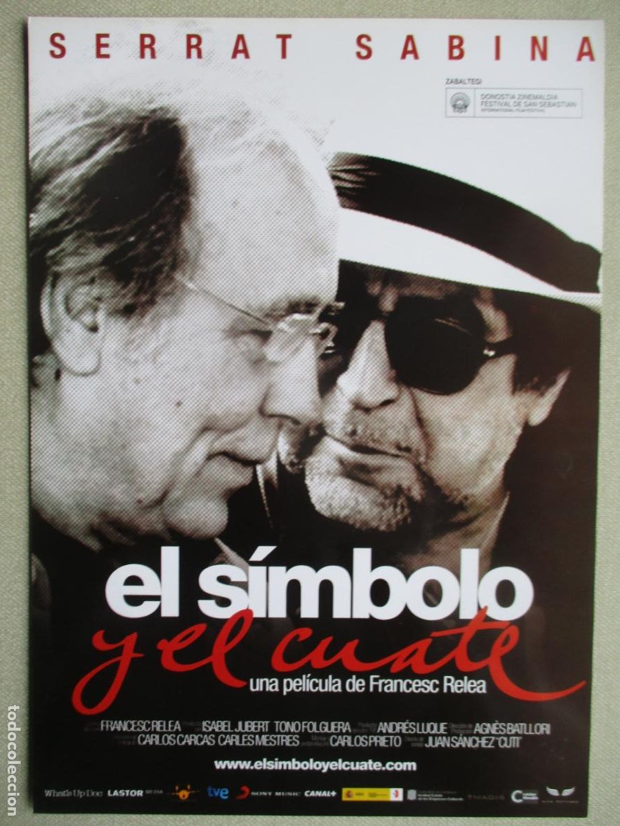 Cine: EL SIMBOLO Y EL CUATE. GUIA ORIGINAL ESTRENO. PEDIDO MINIMO EN GUIAS 10 EUROS.