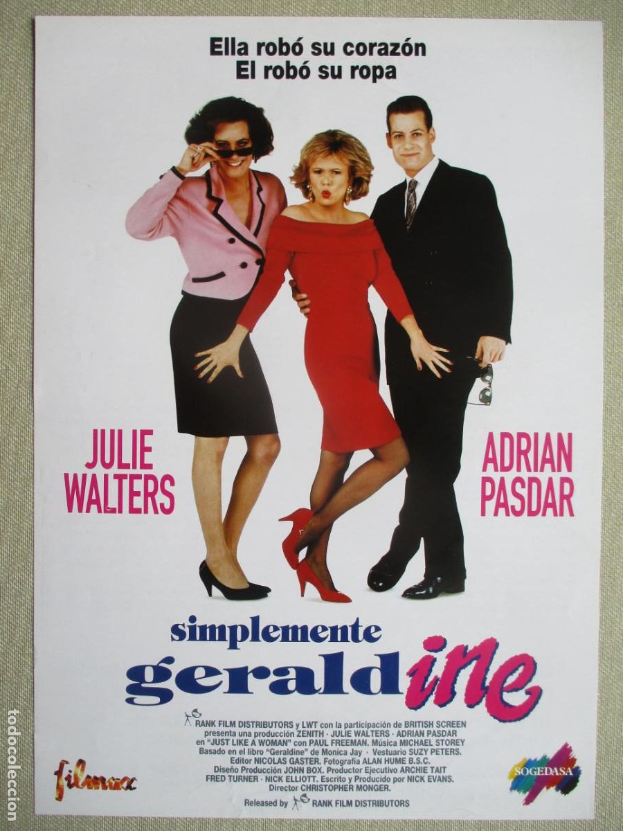 Cine: SIMPLEMENTE GERALDINE. GUIA ORIGINAL ESTRENO. PEDIDO MINIMO EN GUIAS 10 EUROS.
