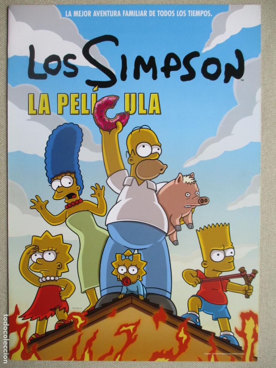 Cine: LOS SIMPSON. LA PELICULA. GUIA ORIGINAL ESTRENO. PEDIDO MINIMO EN GUIAS 10 EUROS.