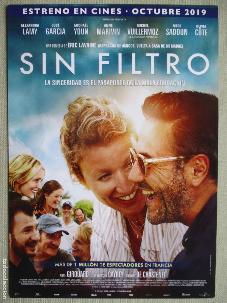 Cine: SIN FILTRO. GUIA ORIGINAL ESTRENO. PEDIDO MINIMO EN GUIAS 10 EUROS.