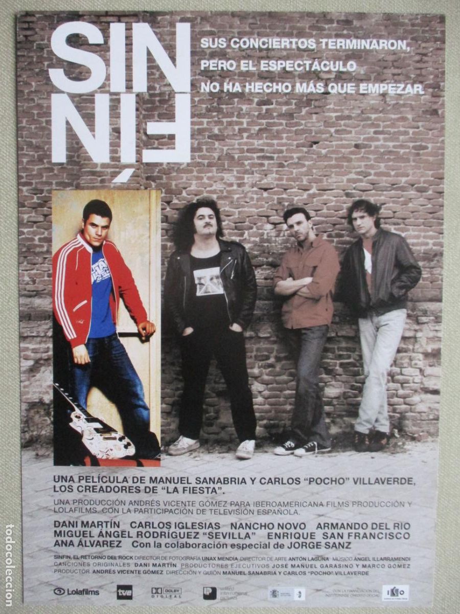 Cine: SIN FIN. GUIA ORIGINAL ESTRENO. PEDIDO MINIMO EN GUIAS 10 EUROS.
