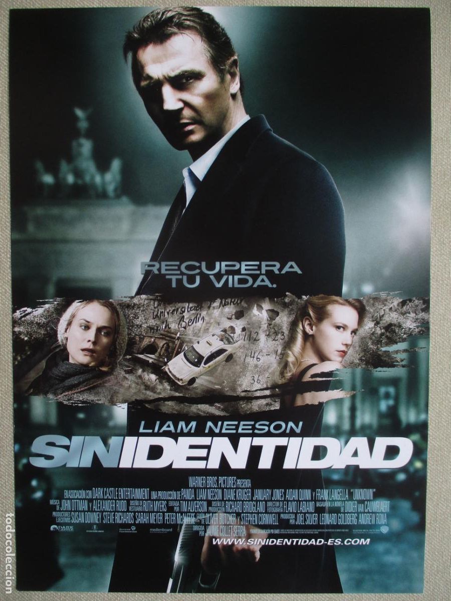 Cine: SIN IDENTIDAD. GUIA ORIGINAL ESTRENO. PEDIDO MINIMO EN GUIAS 10 EUROS.