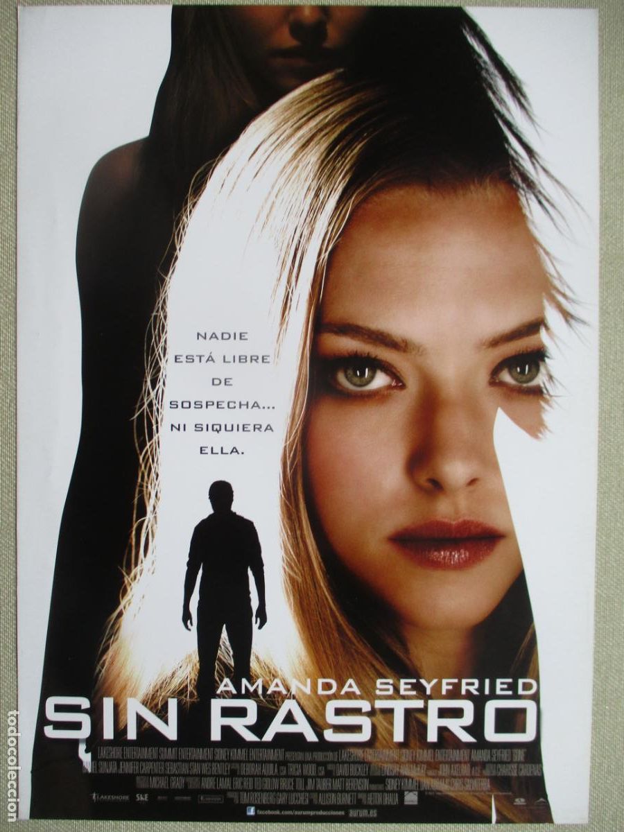 Cine: SIN RASTRO. GUIA ORIGINAL ESTRENO. PEDIDO MINIMO EN GUIAS 10 EUROS.