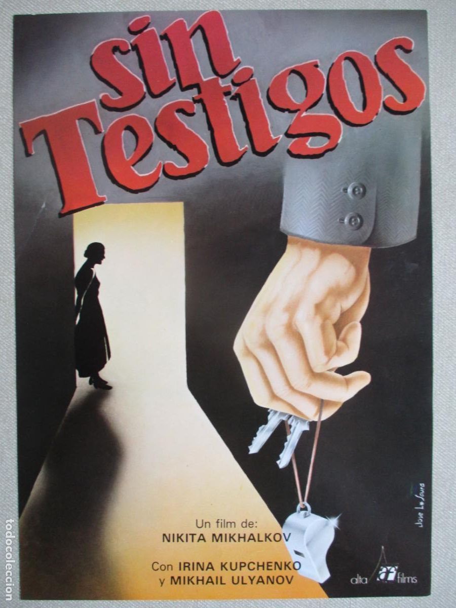 Cine: SIN TESTIGOS. GUIA ORIGINAL ESTRENO. PEDIDO MINIMO EN GUIAS 10 EUROS.