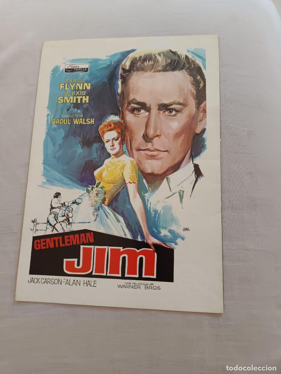 Cine: GUIA CINE DOBLE GENTLEMAN JIM ERROL FLYNN