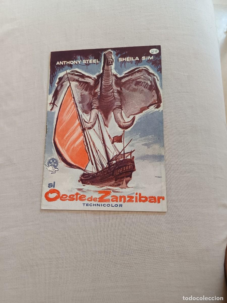 Cine: GUIA CINE TIPO LIBRITO 20 PAGINAS AL OESTE DE ZANZIBAR ANTHONY STEEL