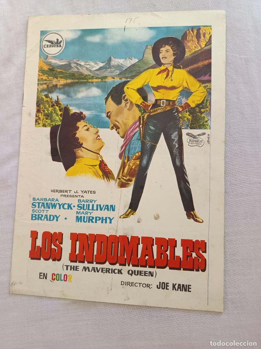 Cine: GUIA CINE 8 PAGINAS LOS INDOMABLES BARBARA STANWYCK