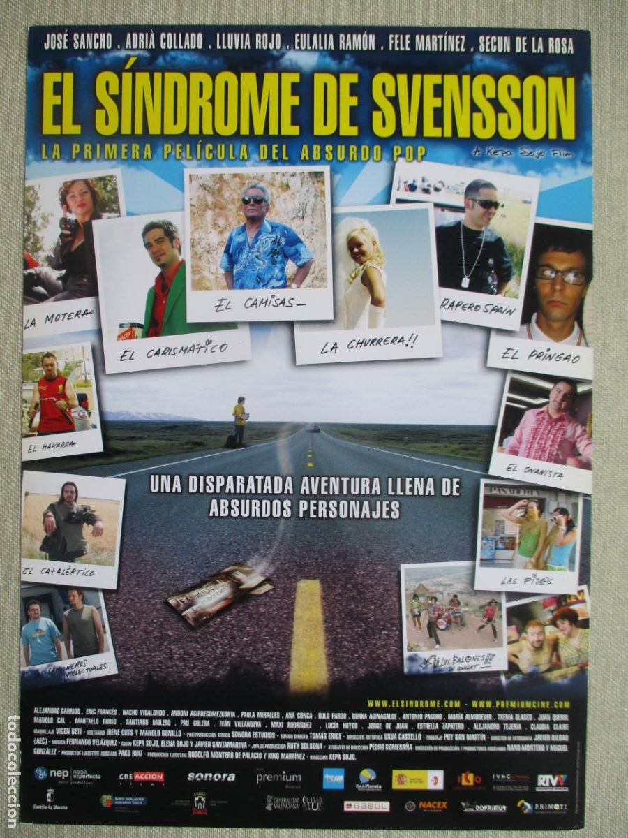 Cine: EL SINDROME DE SVENSSON. GUIA ORIGINAL ESTRENO. PEDIDO MINIMO EN GUIAS 10 EUROS.