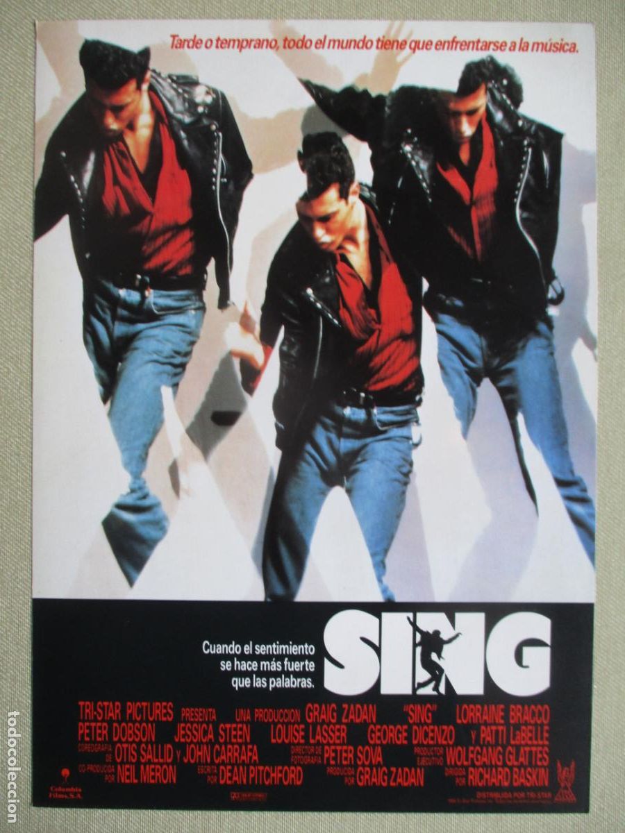 Cine: SING. GUIA ORIGINAL ESTRENO. PEDIDO MINIMO EN GUIAS 10 EUROS.