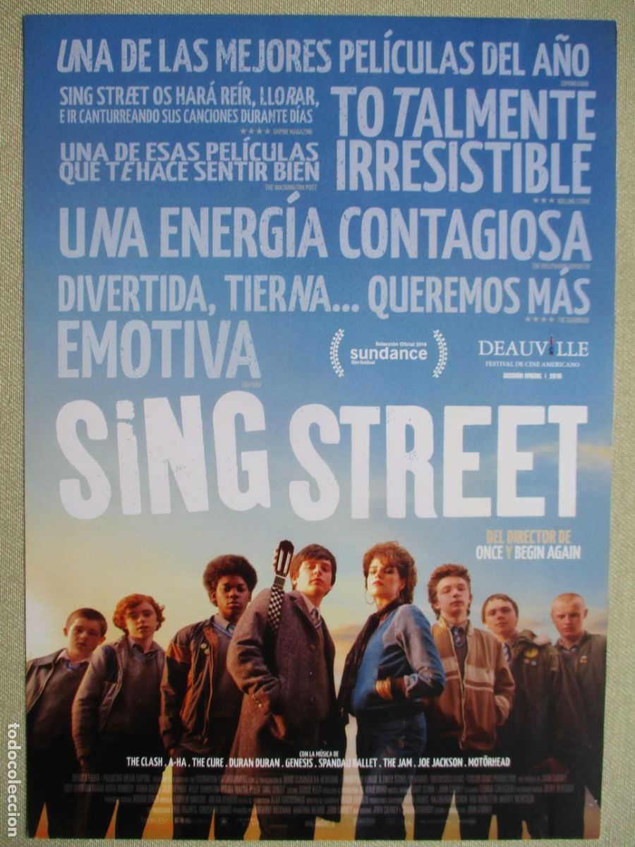 Cine: SING STREET. GUIA ORIGINAL ESTRENO. PEDIDO MINIMO EN GUIAS 10 EUROS.