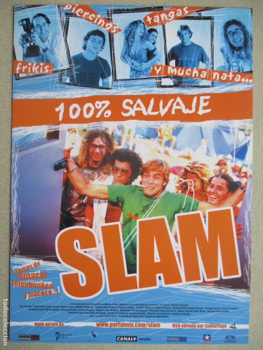 Cine: SLAM. GUIA ORIGINAL ESTRENO. PEDIDO MINIMO EN GUIAS 10 EUROS.