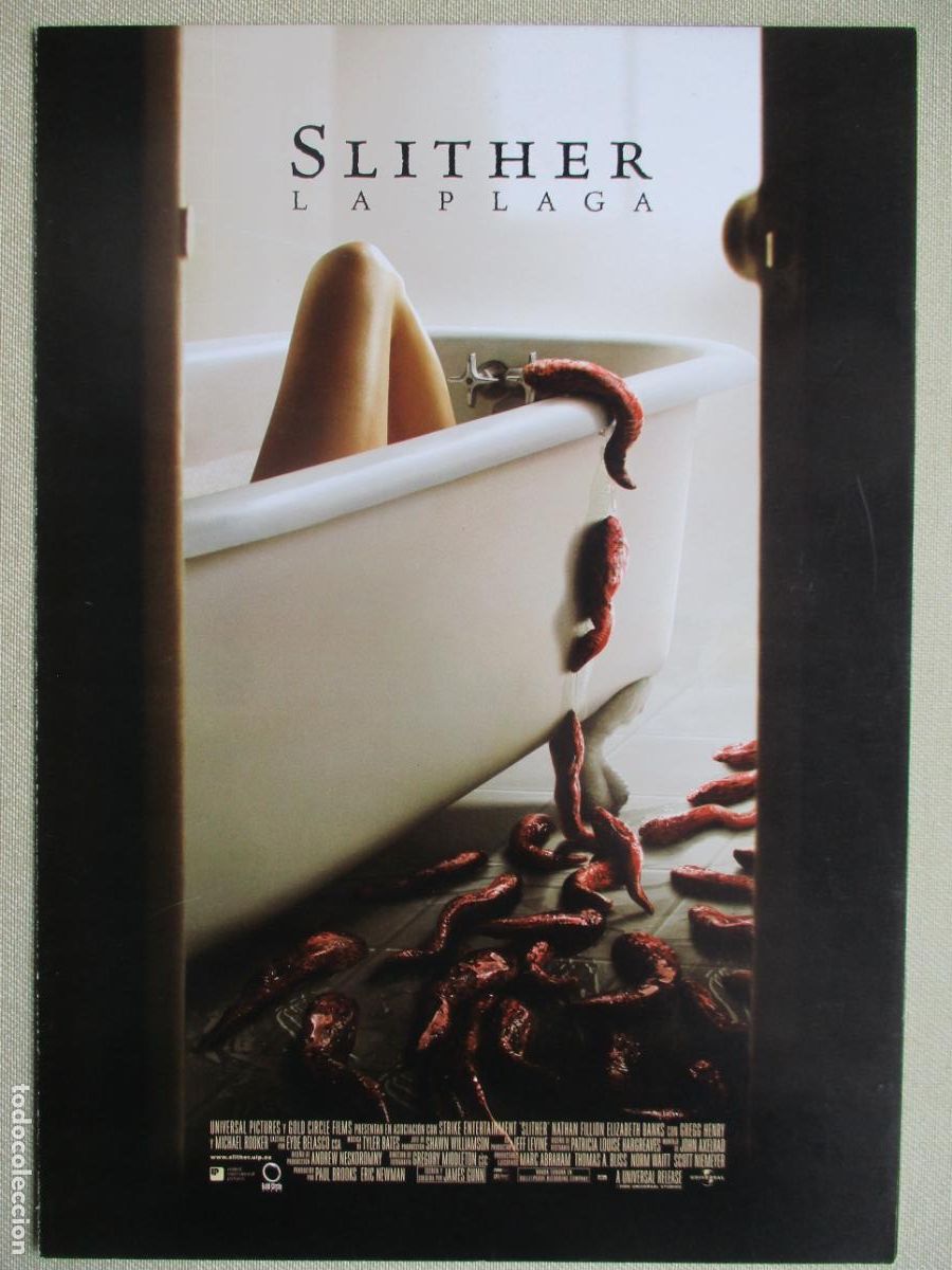 Cine: SLITHER, LA PLAGA. GUIA ORIGINAL ESTRENO. PEDIDO MINIMO EN GUIAS 10 EUROS.