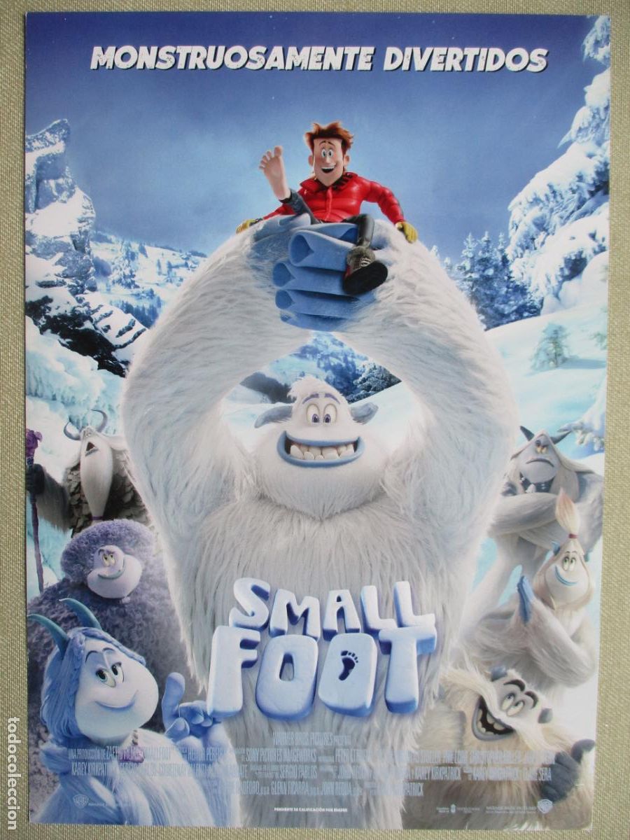 Cine: SMALL FOOT. GUIA ORIGINAL ESTRENO. PEDIDO MINIMO EN GUIAS 10 EUROS.