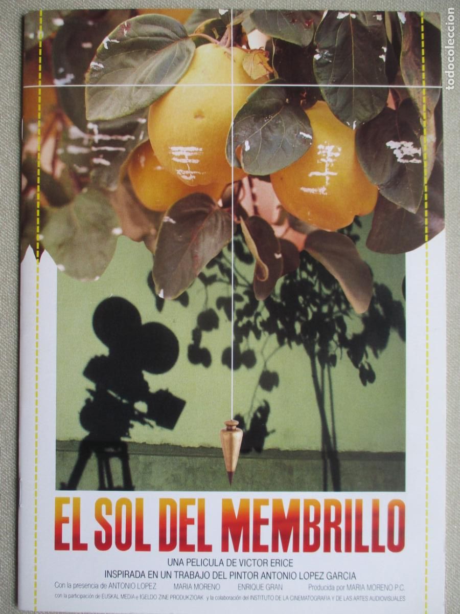 Cine: EL SOL DEL MEMBRILLO. GUIA LIBRO ORIGINAL ESTRENO. PEDIDO MINIMO EN GUIAS 10 EUROS.