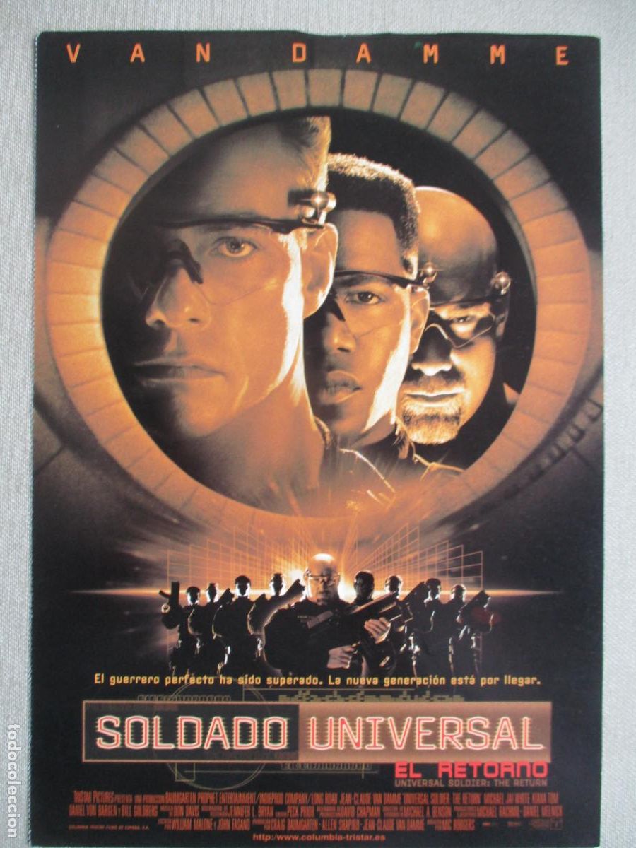 Cine: SOLDADO UNIVERSAL EL RETORNO. GUIA ORIGINAL ESTRENO. PEDIDO MINIMO EN GUIAS 10 EUROS.