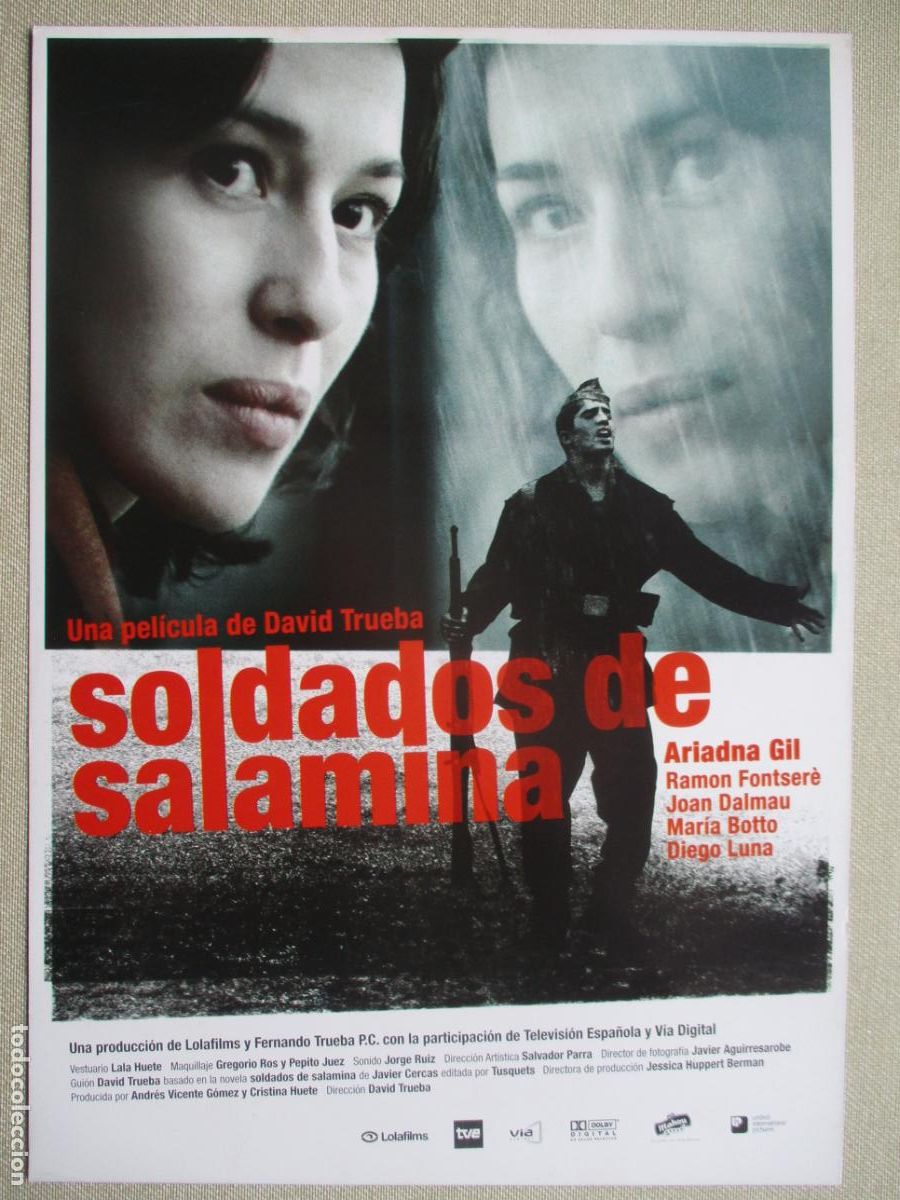Cine: SOLDADOS DE SALAMINA. GUIA ORIGINAL ESTRENO. PEDIDO MINIMO EN GUIAS 10 EUROS.