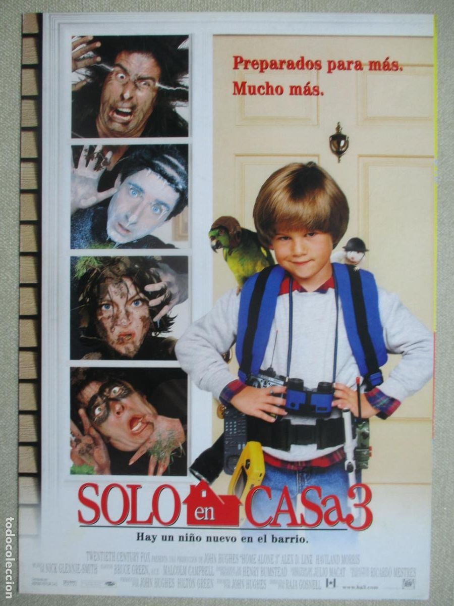 Cine: SOLO EN CASA 3. GUIA ORIGINAL ESTRENO. PEDIDO MINIMO EN GUIAS 10 EUROS.