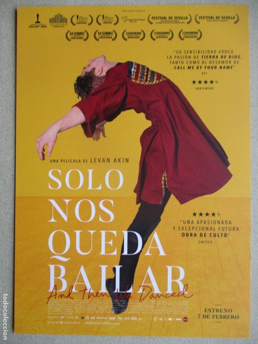 Cine: SOLO NOS QUEDA BAILAR. GUIA ORIGINAL ESTRENO. PEDIDO MINIMO EN GUIAS 10 EUROS.