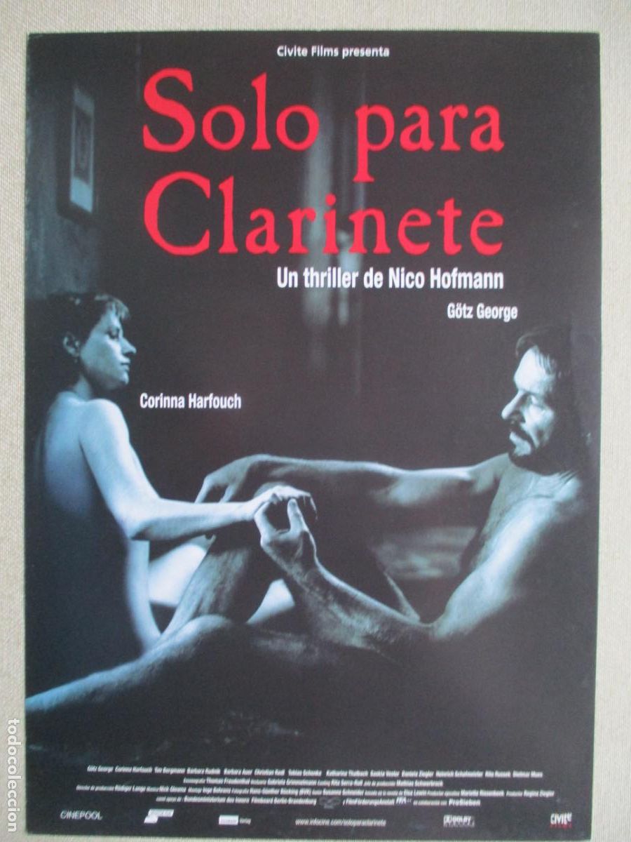Cine: SOLO PARA CLARINETE. GUIA ORIGINAL ESTRENO. PEDIDO MINIMO EN GUIAS 10 EUROS.