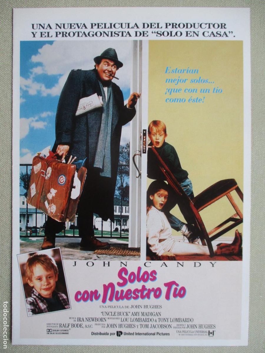 Cine: SOLOS CON NUESTRO TIO. GUIA ORIGINAL ESTRENO. PEDIDO MINIMO EN GUIAS 10 EUROS.