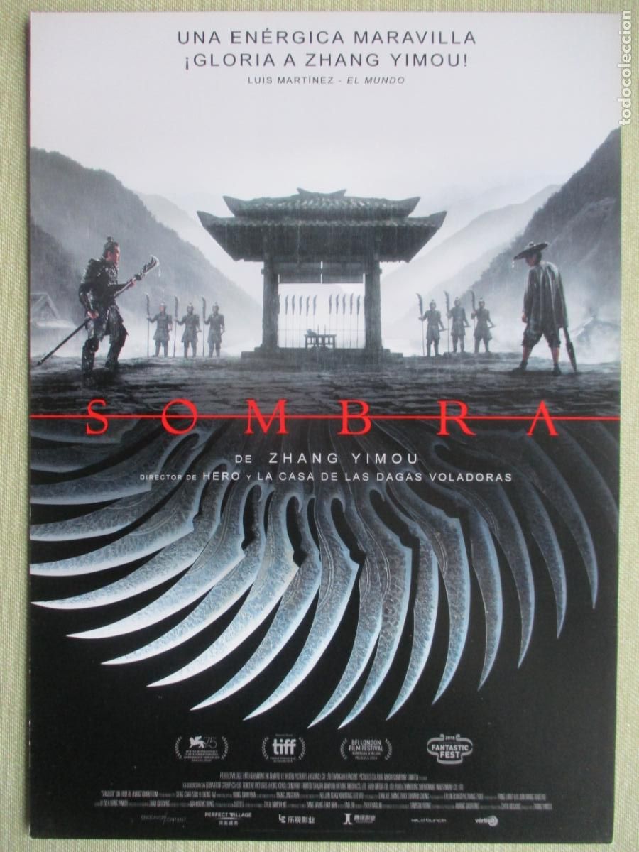 Cine: SOMBRA. GUIA ORIGINAL ESTRENO. PEDIDO MINIMO EN GUIAS 10 EUROS.