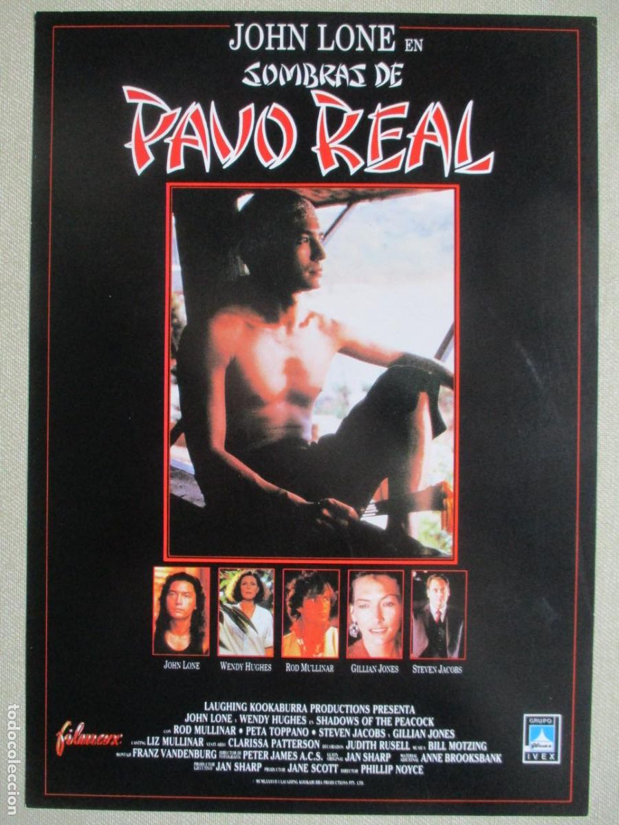 Cine: SOMBRAS DE PAVO REAL. GUIA ORIGINAL ESTRENO. PEDIDO MINIMO EN GUIAS 10 EUROS.