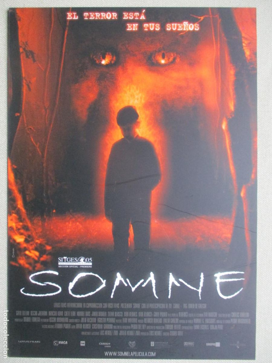 Cine: SOMNE. GUIA ORIGINAL ESTRENO. PEDIDO MINIMO EN GUIAS 10 EUROS.