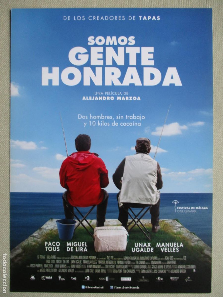 Cine: SOMOS GENTE HONRADA. GUIA ORIGINAL ESTRENO. PEDIDO MINIMO EN GUIAS 10 EUROS.