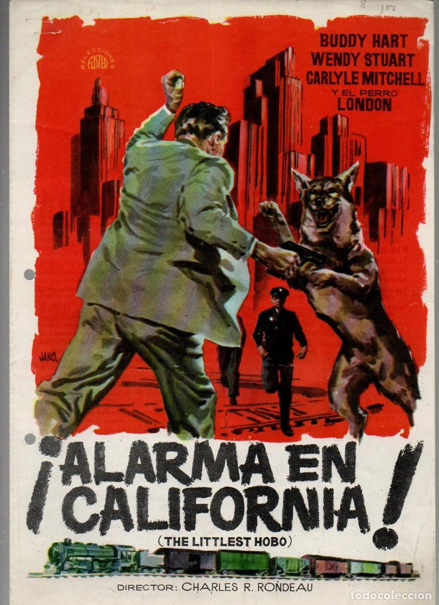 Cine: GUIA DOBLE ORIGINAL. &iexcl; ALRARMA EN CALIFORNIA !. BODDY HART, WENDY STUART..., SELEC. FUSTER. JANO.