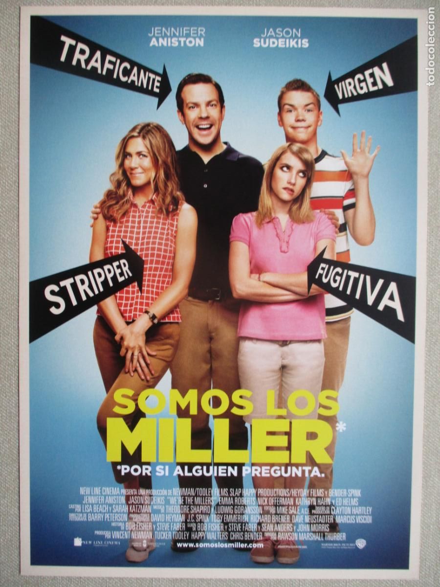 Cine: SOMOS LOS MILLER. GUIA ORIGINAL ESTRENO. PEDIDO MINIMO EN GUIAS 10 EUROS.