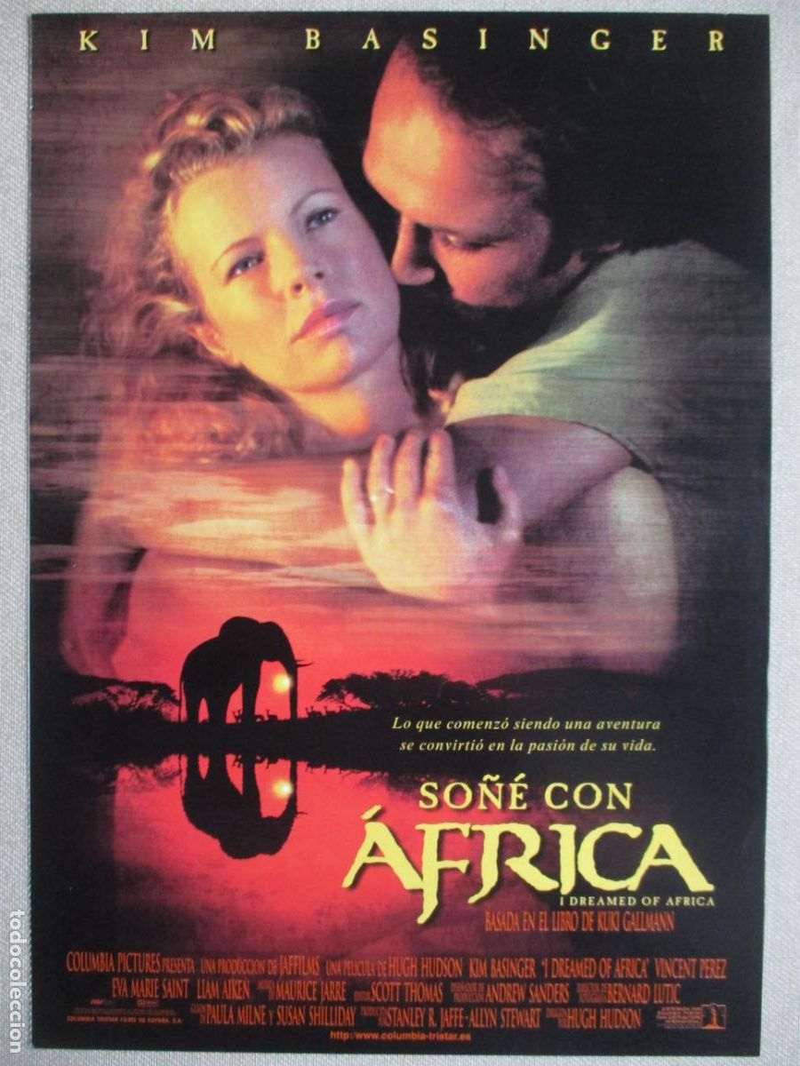 Cine: SO&Ntilde;E CON AFRICA. GUIA ORIGINAL ESTRENO. PEDIDO MINIMO EN GUIAS 10 EUROS.