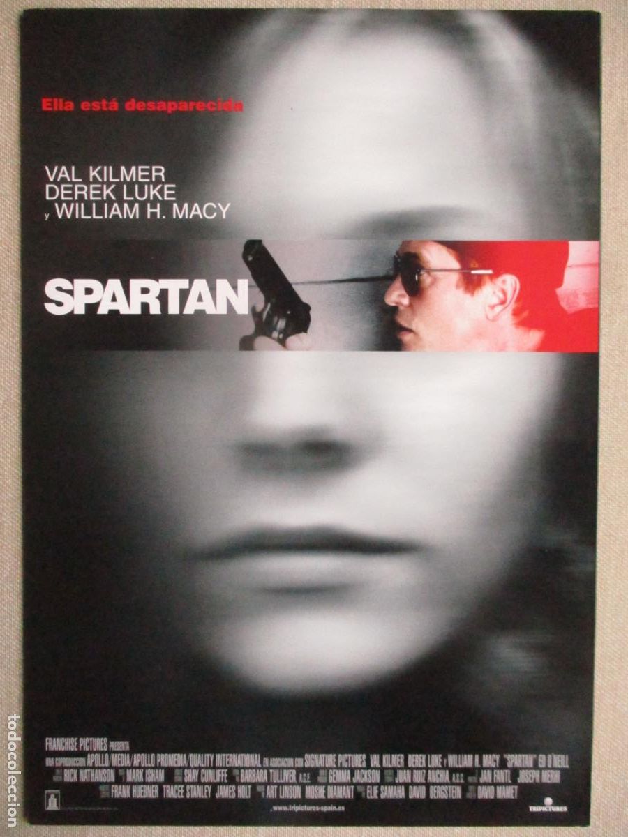 Cine: SPARTAN. GUIA ORIGINAL ESTRENO. PEDIDO MINIMO EN GUIAS 10 EUROS.
