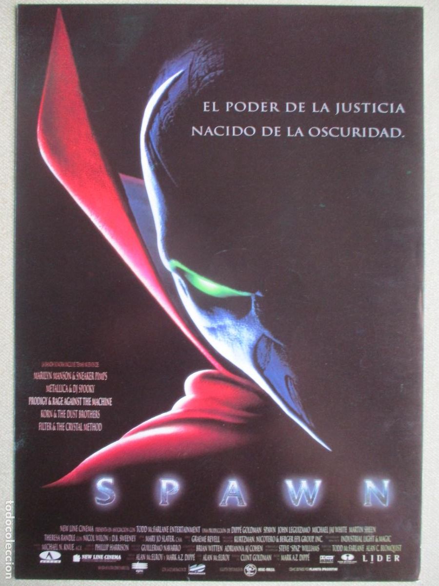 Cine: SPAWN. GUIA ORIGINAL ESTRENO. PEDIDO MINIMO EN GUIAS 10 EUROS.