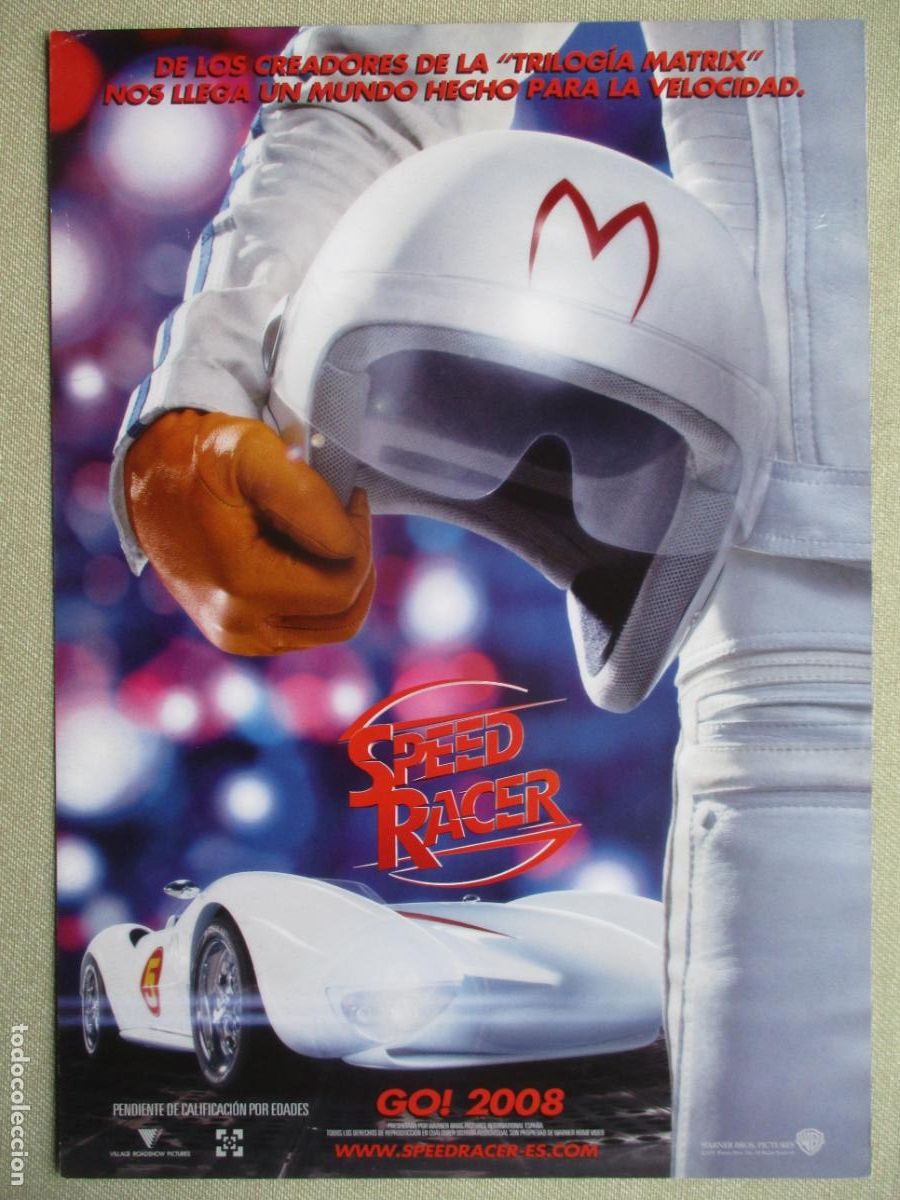 Cine: SPEED RACER. GUIA ORIGINAL ESTRENO. PEDIDO MINIMO EN GUIAS 10 EUROS.