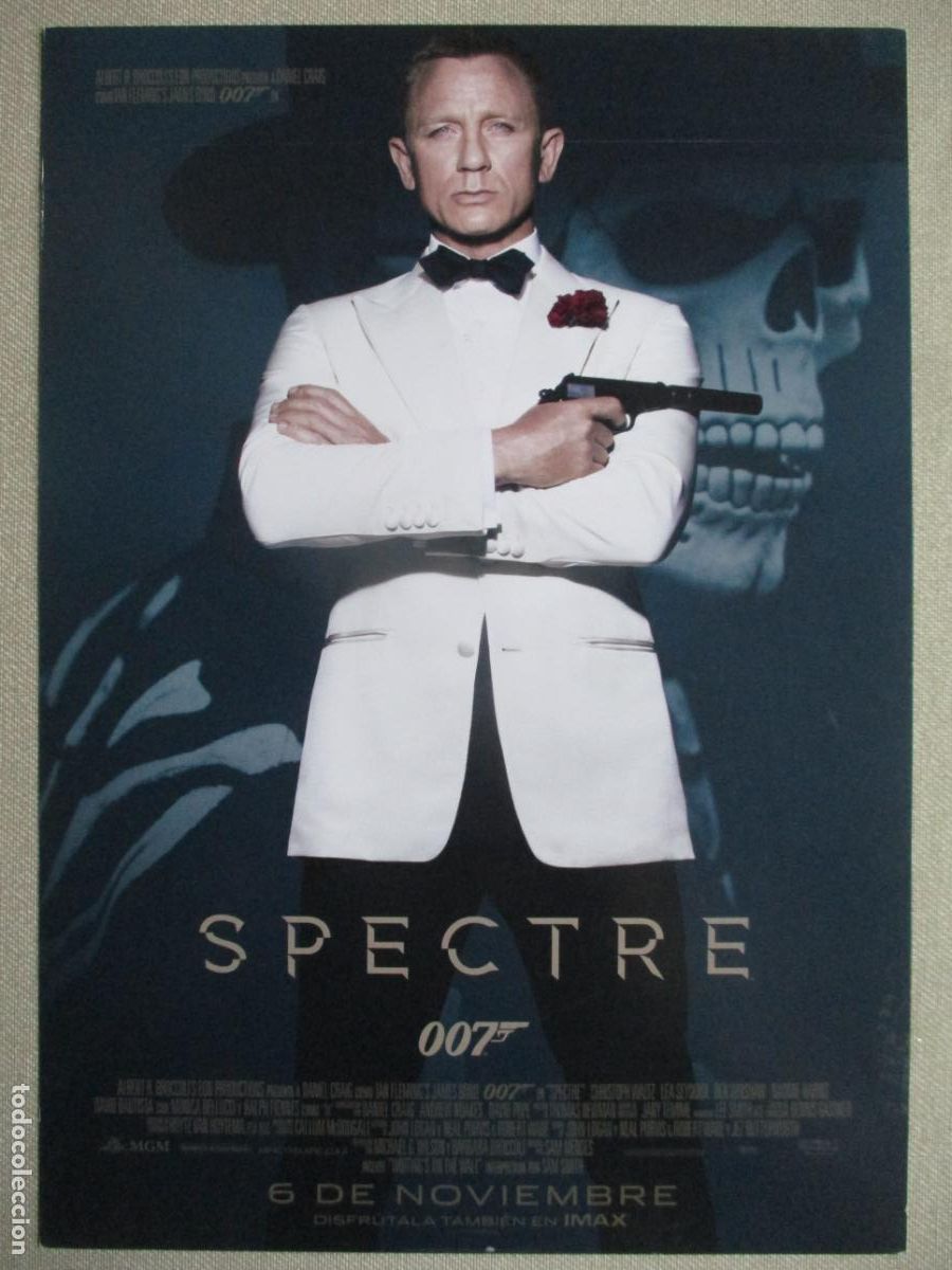 Cine: SPECTRE. GUIA ORIGINAL ESTRENO. PEDIDO MINIMO EN GUIAS 10 EUROS.