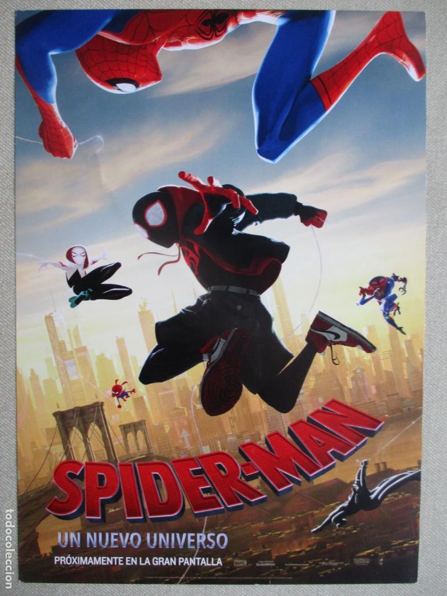 Cine: SPIDER-MAN UN NUEVO UNIVERSO. GUIA ORIGINAL ESTRENO. PEDIDO MINIMO EN GUIAS 10 EUROS.