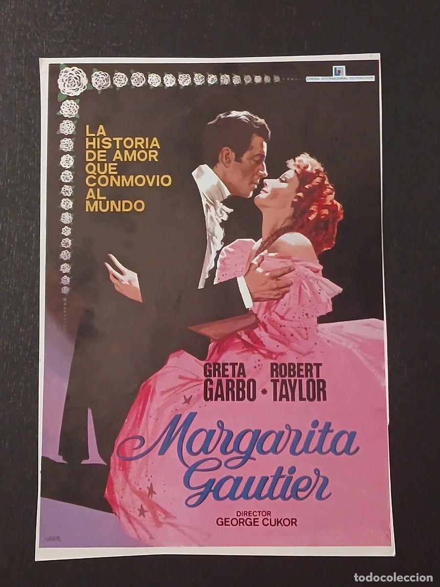 Cine: GUIA POSTER - MARGARITA GAUTIER. GRETA GARBO - ROBERT TAYLOR. DIRECTOR GEORGE CUKOR.JANO. 19,5X28,5