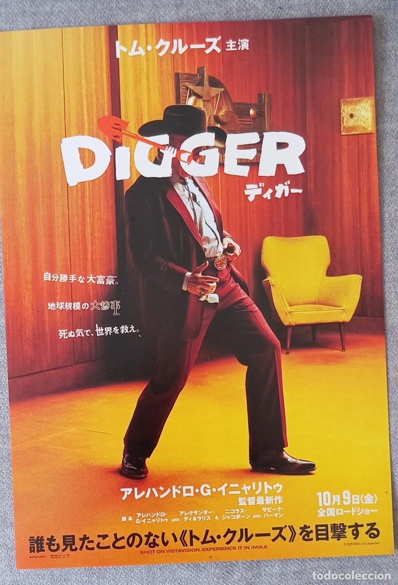 Cine: Gu&iacute;a japonesa programa flyer japon&eacute;s DIGGER. Alejandro Gonz&aacute;lez I&ntilde;&aacute;rritu, Tom Cruise. JAP&Oacute;N, JAPAN