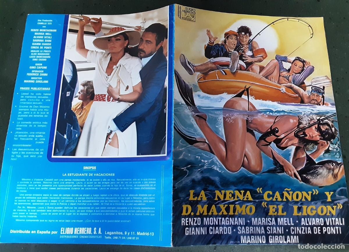 Cine: LA NENA &rdquo;CA&Ntilde;ON&rdquo; Y D. MAXIMO &rdquo; EL LIGON&rdquo;. RENZO MONTAGNANI,MARISA MELL.