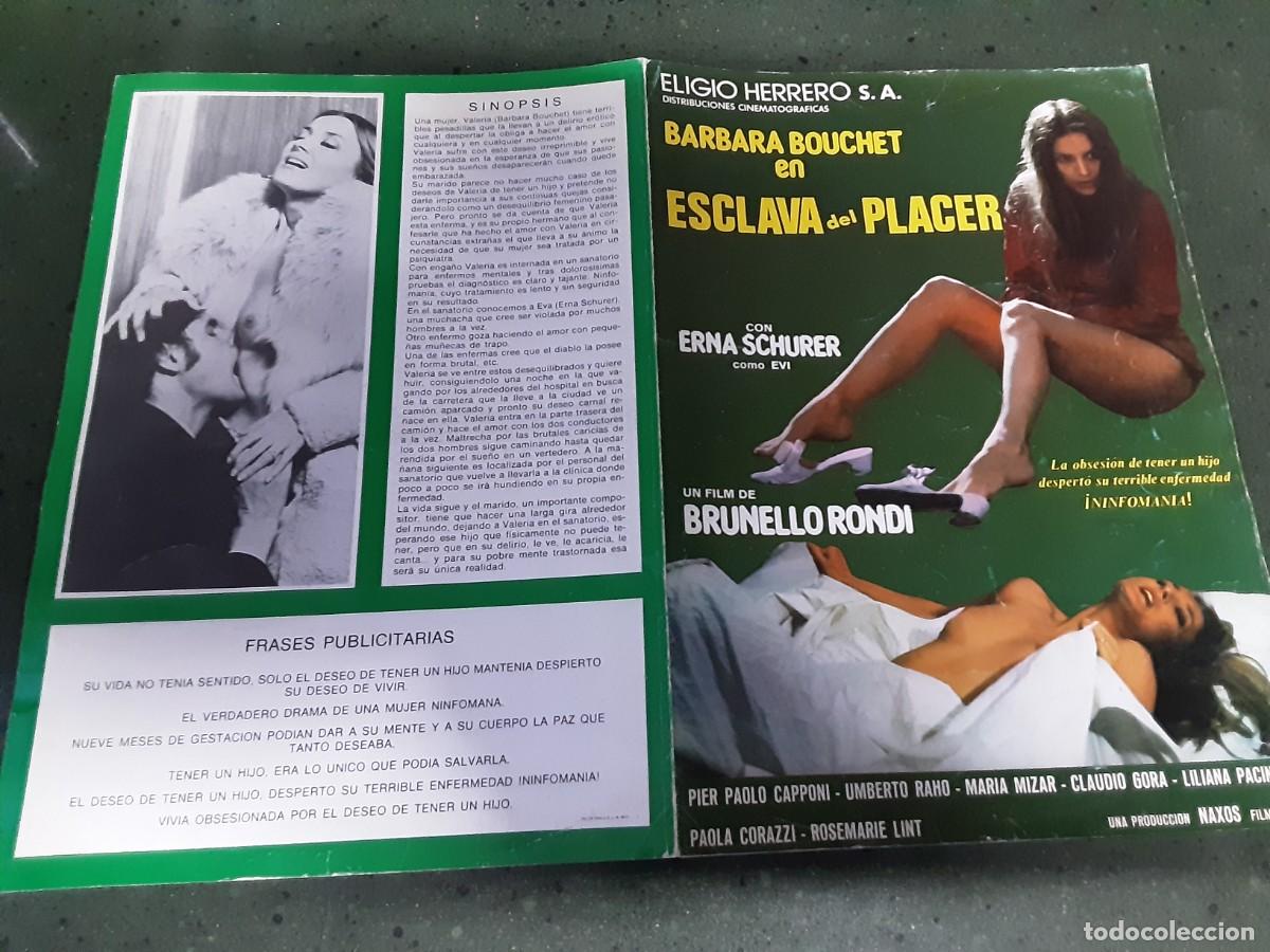 Cine: ESCLAVA DEL PLACER, BARBARA BOUCHET, ERNA SCHURER.