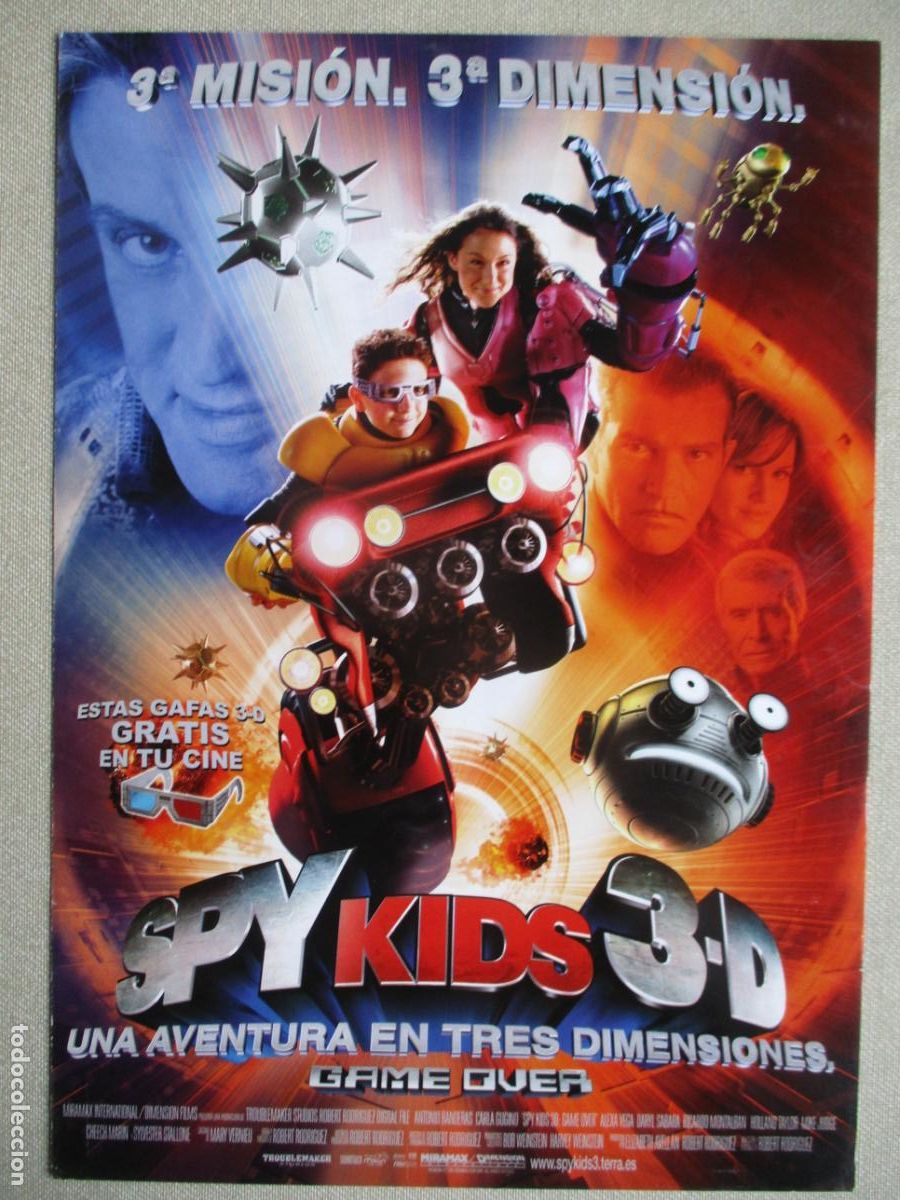 Cine: SPY KIDS 3. GUIA ORIGINAL ESTRENO. PEDIDO MINIMO EN GUIAS 10 EUROS.
